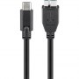 Goobay | USB-C cable | Male | 24 pin USB-C | Male | 9 pin Micro-USB Type B | 0.6 m - 2